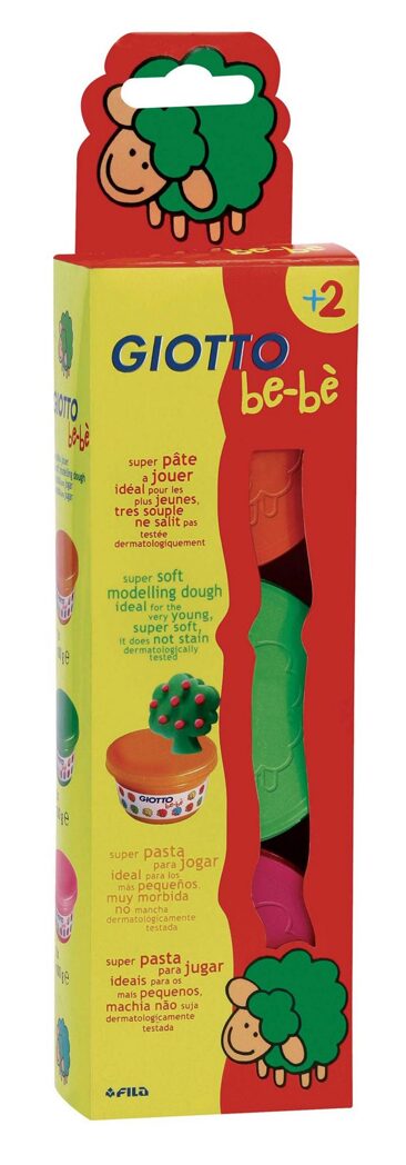 Паста для моделирования Giotto be-be Super Modelling Dough 3*100 гр. (красный, зеленый, розовый), арт. 462502, производитель FILA S.p.A. (Фила), ISBN 800-0-82546-251-1, № 1