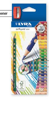 Наб.цв.кар. GROOVE SLIM 12 цв в карт. (12шт/кор), производитель FILA S.p.A. (Фила), ISBN 408-4-90020-240-1, № 1