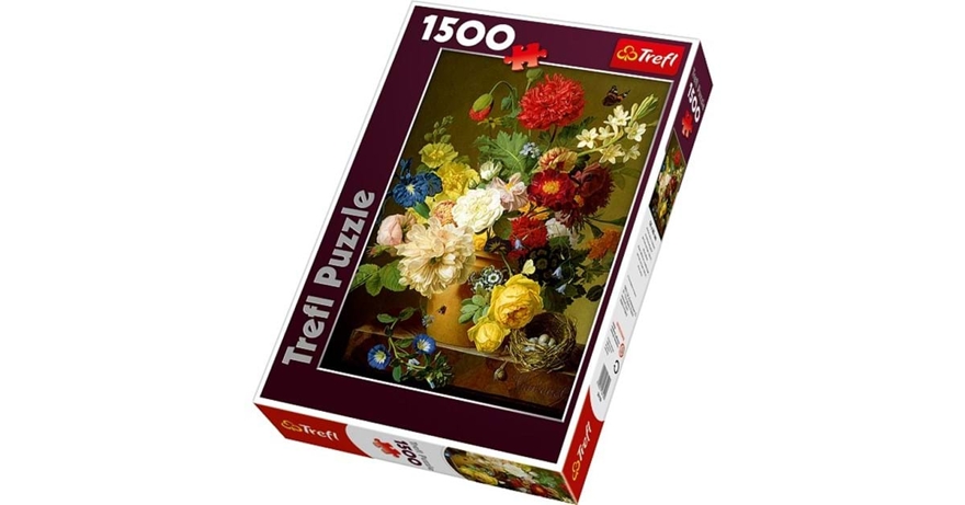 Пазлы Trefl Натюрморт с цветами, 1500 деталей, производитель Trefl (Трефл), ISBN 590-0-51126-120-2, № 1