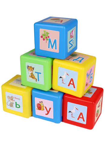 Кубики выдувные с картинками. 9 шт. Азбука, арт. К09-0823, производитель Рыжий кот, ISBN 466-5-29540-823-6№ 4