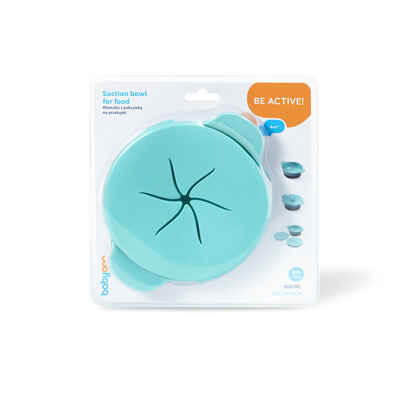 Тарелочка на присоске с дополнительной крышкой для закусок 300 мл, производитель Babyono, ISBN 590-1-43541-294-7№ 2