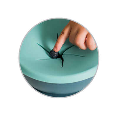 Тарелочка на присоске с дополнительной крышкой для закусок 300 мл, производитель Babyono, ISBN 590-1-43541-294-7№ 4