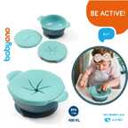 Тарелочка на присоске с дополнительной крышкой для закусок 300 мл, производитель Babyono, ISBN 590-1-43541-294-7, № 6