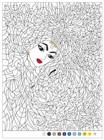 Принцессы (Цветовой код. Раскрась по номерам), раскраска, производитель МОЗАИКА kids , ISBN 978-5-43154-598-6№ 6