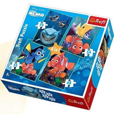 Trefl пазл Приключения Немо 4 в 1, арт. 34142, производитель Trefl (Трефл), ISBN 590-0-51134-142-3, № 1