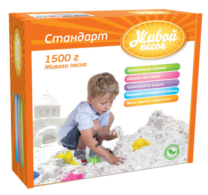 Живой песок 1500 г, производитель Живой песок, ISBN 880-9-27623-014-0, № 1