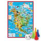 Игра-ходилка с фишками. Вокруг света. Северная Америка. 59,5х42 см., производитель ГЕОДОМ , ISBN 460-7-17745-548-8, № 2