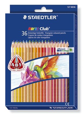 Карандаш цвет.NorisClub трехгр.наб.36цв,карт.кор, Staedtler, производитель Staedtler (Стайтлер), ISBN 400-7-81712-616-5, № 1
