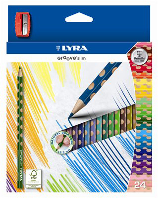 Наб.цв.кар. GROOVE SLIM 24 цв в карт. (6шт/кор), производитель FILA S.p.A. (Фила), ISBN 408-4-90020-243-2, № 1