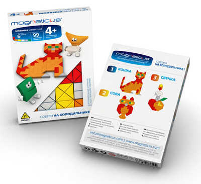 MAGNETICUS Мозаика  99 элементов Улитка / 7 цветов MM-01BL, производитель Magneticus, ISBN 460-7-08196-031-3№ 1