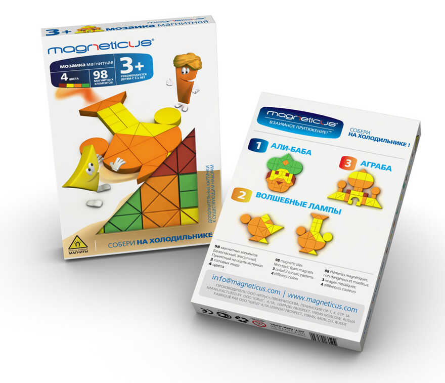 Magneticus Мозаика 3+ 1001 ночь, арт. MM-06BL, производитель Magneticus, ISBN 460-7-08196-039-9, № 2