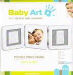 Baby Art. Рамочка тройная (белая), подложка серая, производитель Dorel Juvenile, ISBN 322-0-66014-887-5, № 1