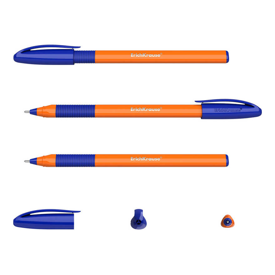 Ручка шариковая ErichKrause® U-109 Orange Stick&Grip 1.0, Ultra Glide Technology, цвет чернил синий, арт. 47592, производитель ErichKrause® (Эрих Краузе), ISBN 404-1-48547-592-7, № 2