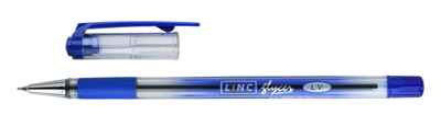 Ручка шариковая LINC Glycer 0,7 мм синяя резиновый грип, арт. 1300RF/blue, производитель Linc (Линк), ISBN 890-4-10683-483-0№ 1