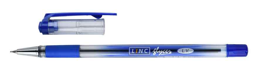 Ручка шариковая LINC Glycer 0,7 мм синяя резиновый грип, арт. 1300RF/blue, производитель Linc (Линк), ISBN 890-4-10683-483-0, № 1