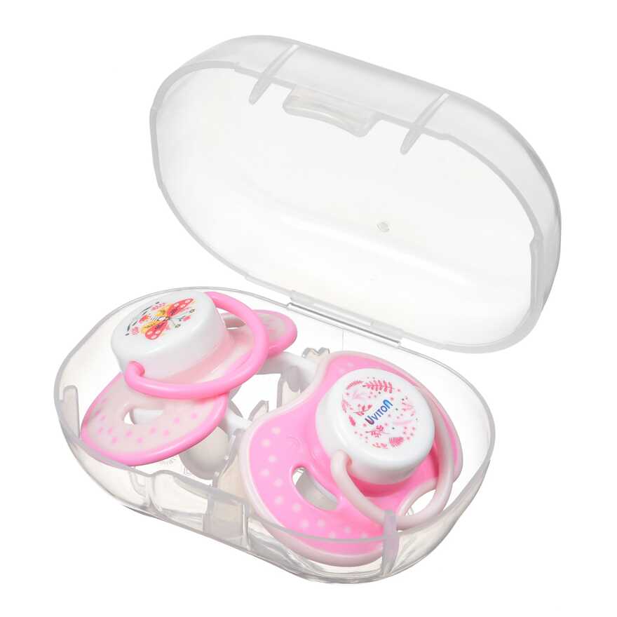 Пустышки Uviton в футляре симметричные Набор 2 шт 6-12 мес. БАБОЧКА Арт 0230/02, производитель Uviton, ISBN 465-7-78025-123-6, № 3