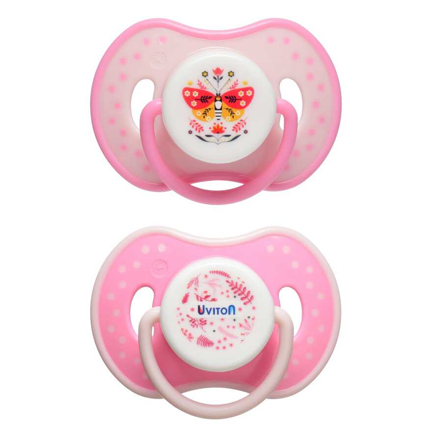 Пустышки Uviton в футляре симметричные Набор 2 шт 6-12 мес. БАБОЧКА Арт 0230/02, производитель Uviton, ISBN 465-7-78025-123-6, № 5