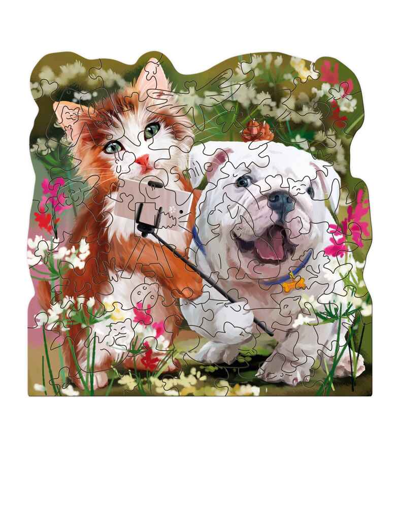 MIMI Puzzles Фигурный деревянный пазл #SELFIETIME арт. 8416, производитель ТД БЭМБИ, ISBN 462-0-06536-277-4, № 2