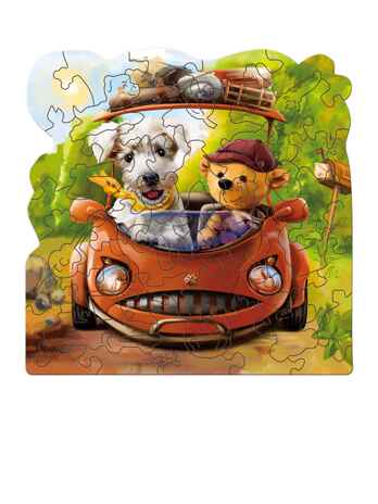 MIMI Puzzles Фигурный деревянный пазл BEST FRIENDS арт. 8418, производитель ТД БЭМБИ, ISBN 462-0-06536-278-1№ 2