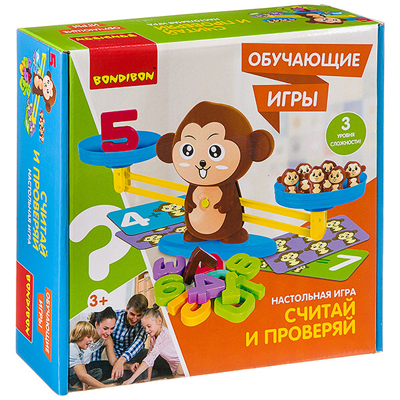 Обучающие игры Bondibon Настольная игра Считай и проверяй, арт. ВВ3457, производитель Bondibon (Бондибон), ISBN 489-5-13603-407-6№ 2