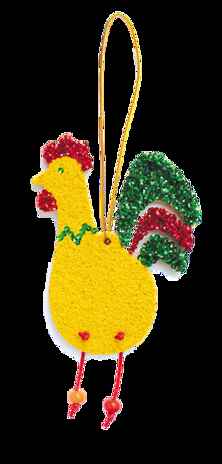 Набор для творчества "Ёлочное украшение Петух" (Sunta Lucia), арт.2085, производитель SANTA LUCIA (САНТА ЛЮЧИЯ), ISBN 462-0-02090-052-2№ 2