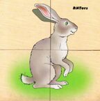 Лесные звери. Картинки разрезные, арт. Д-257, производитель RNToys (РНТойс), ISBN 260-0-00008-263-1, № 3