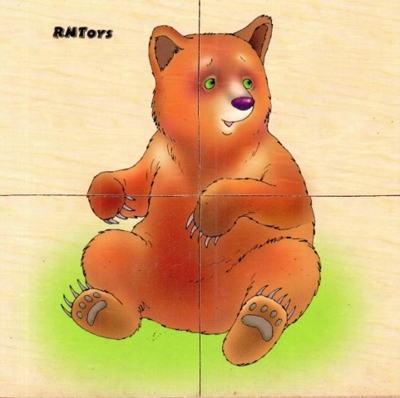 Лесные звери. Картинки разрезные, арт. Д-257, производитель RNToys (РНТойс), ISBN 260-0-00008-263-1№ 4
