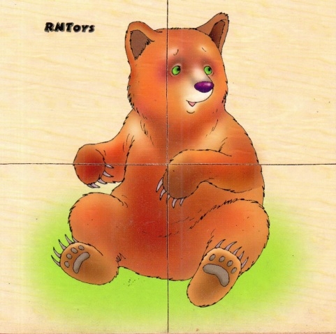 Лесные звери. Картинки разрезные, арт. Д-257, производитель RNToys (РНТойс), ISBN 260-0-00008-263-1, № 4