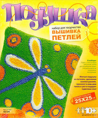 Вышивка петлей подушка&quot;Краски лета&quot;, производитель LORI (Лори), ISBN 463-0-00655-287-4№ 1