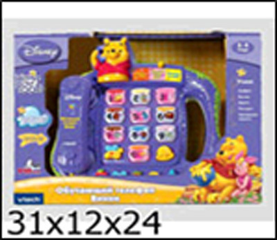 Игрушка развивающая Vtech обучающий телефон Винни на бат. свет+звук в рус. кор, производитель Vtech, ISBN 460-7-17922-917-9, № 1