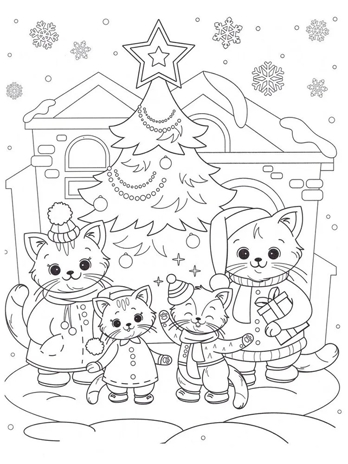 Котики и зимние истории: книжка-раскраска с наклейками., производитель Феникс ТД, ISBN 978-5-22246-317-8№ 2