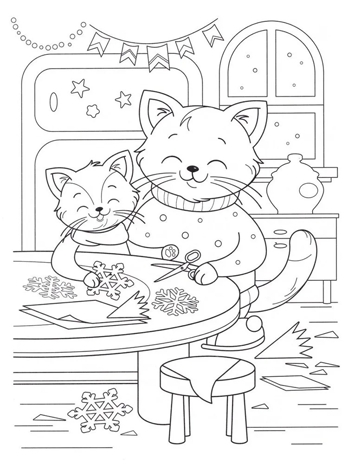 Котики и зимние истории: книжка-раскраска с наклейками., производитель Феникс ТД, ISBN 978-5-22246-317-8№ 4