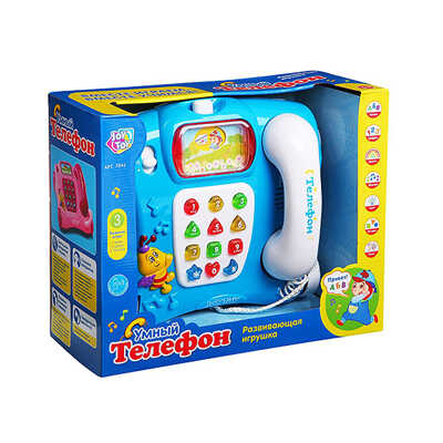Телефон  обучающий Joy Toy, BOX  28x22x11 см, арт.7041, производитель Play Smart (Плэй Смарт), ISBN 460-2-01024-266-9№ 1