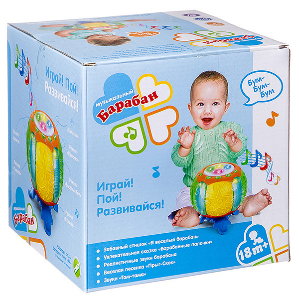 Музыкальный барабан, арт.0932, производитель Play Smart (Плэй Смарт), ISBN 460-2-01033-302-2, № 1