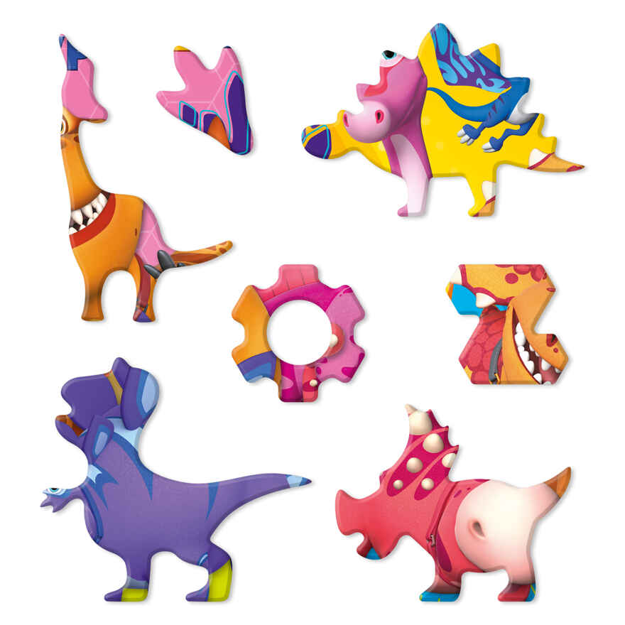 Пазл фигурный на подложке + Дополненная реальность. 45 деталей. Турбозавры, производитель ГЕОДОМ , ISBN 460-7-17745-993-6, № 2