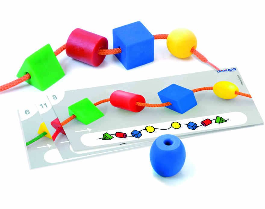 31783 НАБОР ОБУЧАЮЩИЙ СО ШНУРОВКОЙ И МОЗАИКОЙ ACTIVITY SHAPES В ЧЕМОДАНЧИКЕ, производитель Miniland (Минилэнд), ISBN 841-3-08231-783-6, № 2