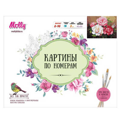 Картины по номерам Шебби шик 40х50, 26 красок (Molly), арт. G382, производитель СильверТойз, ISBN 692-0-14087-410-8№ 2