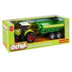 Инерционная машинка Сельскаое хозяйство трактор. прицеп, арт. ВВ5945, производитель Bondibon (Бондибон), ISBN 489-5-13606-283-3, № 1