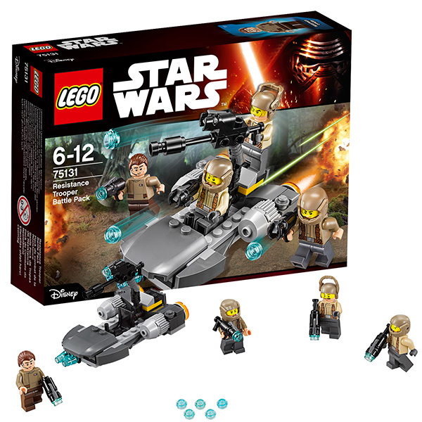 LEGO Star Wars 75131 Боевой набор Сопротивления, производитель LEGO (ЛЕГО), ISBN 570-2-01559-157-7, № 1