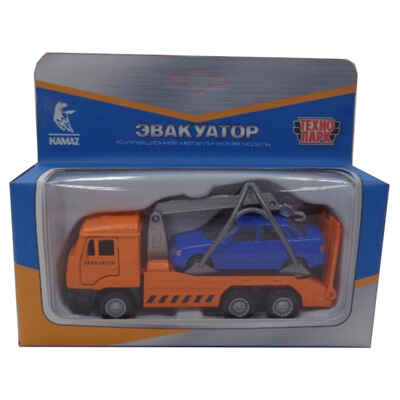 Технопарк КАМАЗ эвакуатор, арт. SB-16-27-A2-WB, производитель Симбат, ISBN 469-0-59010-178-0№ 1