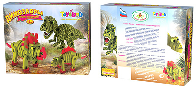Детский конструктор &quot;Динозавры&quot;, производитель Тойс Лэнд, ISBN 464-0-00701-011-2, № 1
