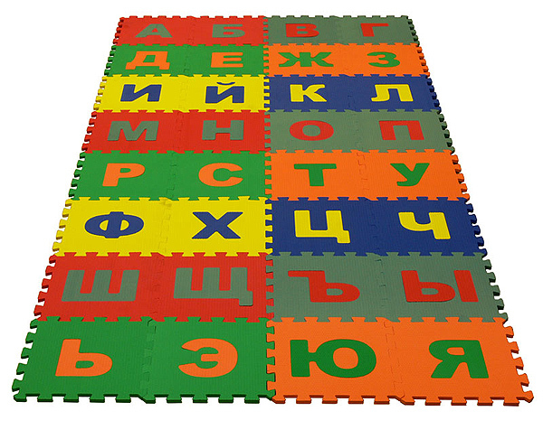 Коврик-пазл &quot;Русский алфавит&quot;, производитель Тойс Лэнд, ISBN 460-7-06483-480-8, № 2