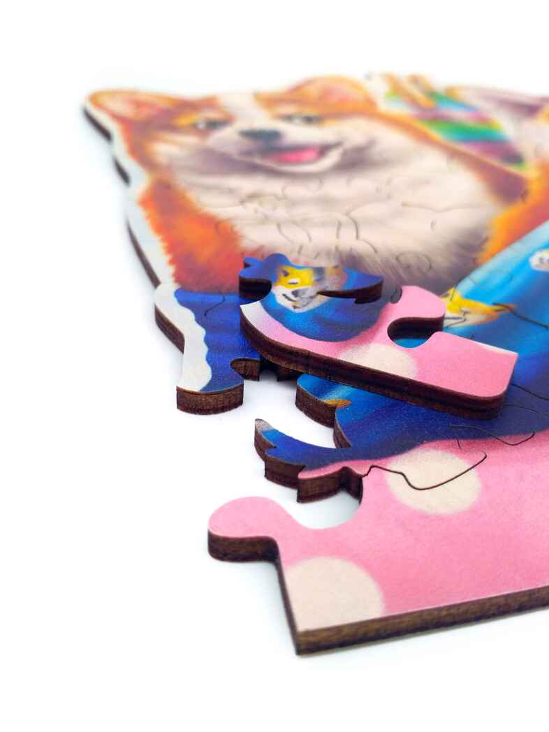 Фигурный деревянный пазл &quot;DOGS IN THE SOCKS&quot;, MIMI Puzzles, арт.8419 /36, производитель ТД БЭМБИ, ISBN 462-0-06536-280-4, № 3