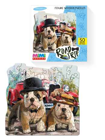 Фигурный деревянный пазл &quot;ROAD TRIP&quot; 50 дет., MIMI Puzzles, арт.8417 /36, производитель ТД БЭМБИ, ISBN 462-0-06536-281-1№ 1