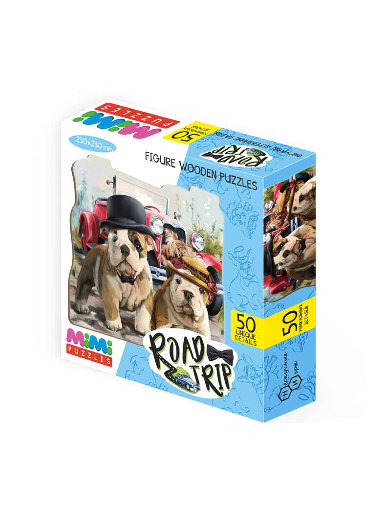 Фигурный деревянный пазл &quot;ROAD TRIP&quot; 50 дет., MIMI Puzzles, арт.8417 /36, производитель ТД БЭМБИ, ISBN 462-0-06536-281-1, № 4