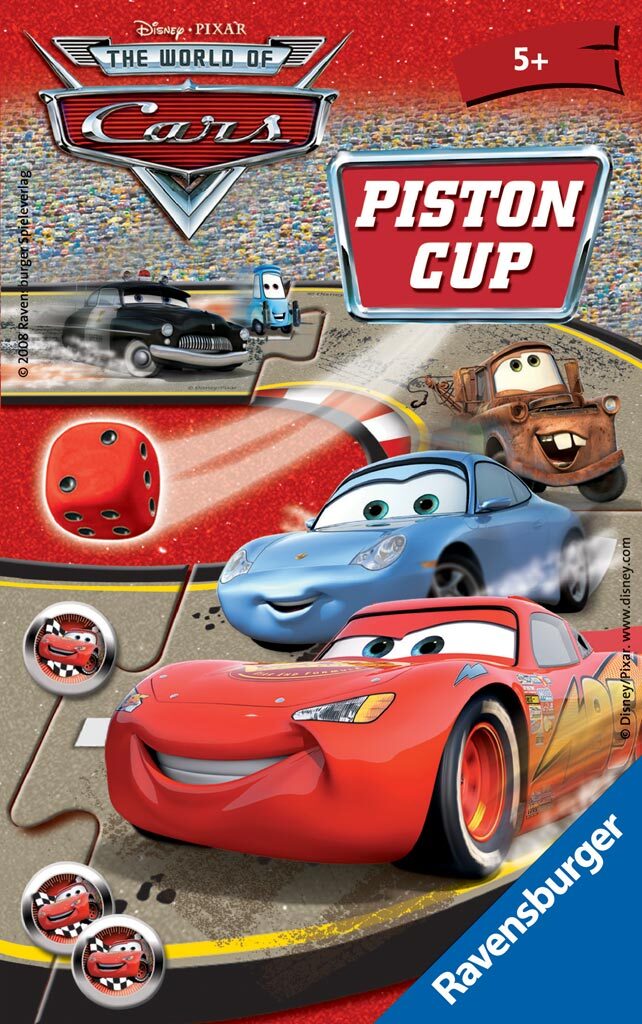 Настольная игра Тачки Piston Cup (Рус.), производитель Ravensburger, ISBN 400-5-55622-075-5, № 1