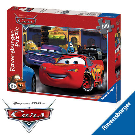 Паззл Disney Бешеные гонки 100 эл., производитель Ravensburger, ISBN 400-5-55610-973-9, № 1