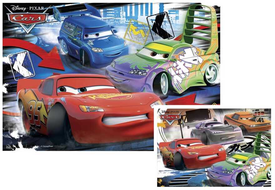 Паззл Disney Сумасшедшая гонка 2*20 эл, производитель Ravensburger, ISBN 400-5-55609-003-7, № 1