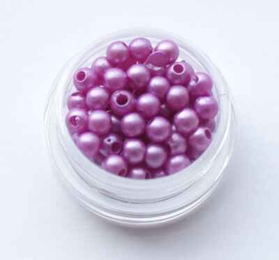 Бусины под жемчуг сиреневый 4 мм., арт. 2490, производитель SANTA LUCIA (САНТА ЛЮЧИЯ), ISBN 200-0-00228-767-4№ 1