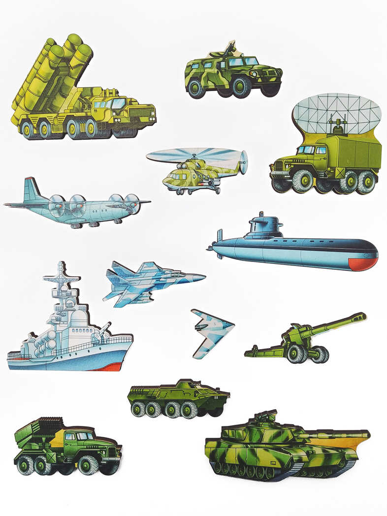 Рамка-вкладыш Военная техника 13 дет. арт.8535/35, производитель ТД БЭМБИ, ISBN 462-0-06536-472-3, № 3